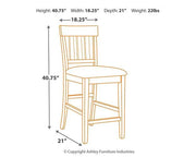 Haddigan Counter Height Bar Stool - Theo's Factory Direct Mattress & Furniture (Columbus, OH)