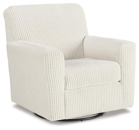 Herstow Swivel Glider Accent Chair - Theo's Factory Direct Mattress & Furniture (Columbus, OH)