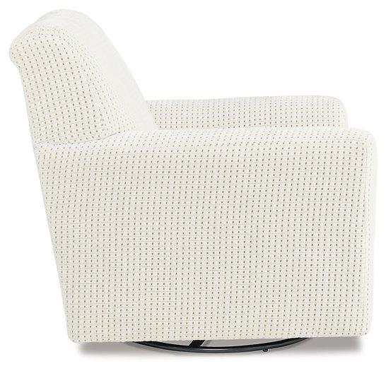 Herstow Swivel Glider Accent Chair - Theo's Factory Direct Mattress & Furniture (Columbus, OH)