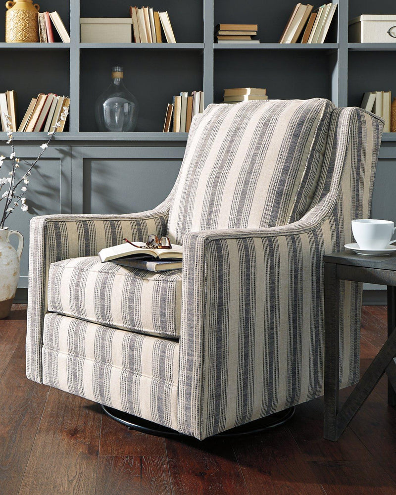 Kambria Swivel Glider Accent Chair - Theo's Factory Direct Mattress & Furniture (Columbus, OH)