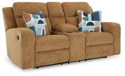 Kanlow Reclining Loveseat with Console - Theo's Factory Direct Mattress & Furniture (Columbus, OH)
