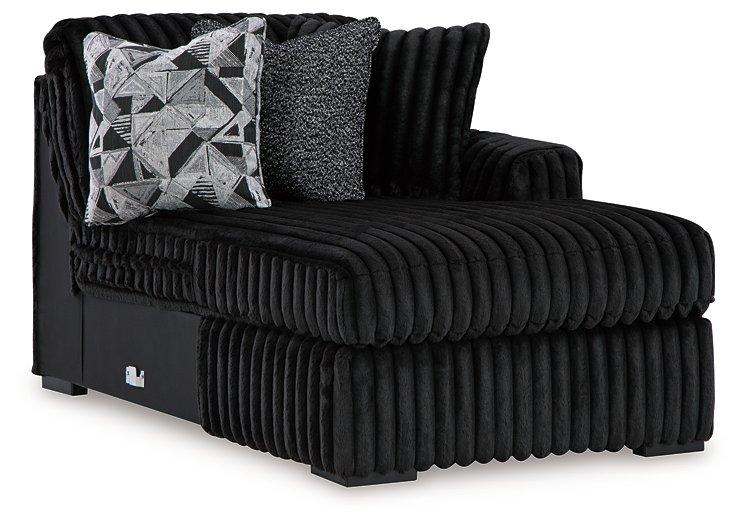 Midnight-Madness Sectional Sofa with Chaise - Theo's Factory Direct Mattress & Furniture (Columbus, OH)