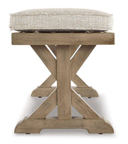 Beachcroft Outdoor Bench with Cushion - Theo's Factory Direct Mattress & Furniture (Columbus, OH)