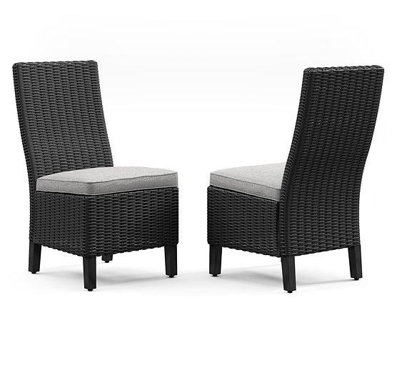 Beachcroft Outdoor Side Chair with Cushion (Set of 2) - Theo's Factory Direct Mattress & Furniture (Columbus, OH)