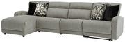 Colleyville Power Reclining Sectional with Chaise - Theo's Factory Direct Mattress & Furniture (Columbus, OH)