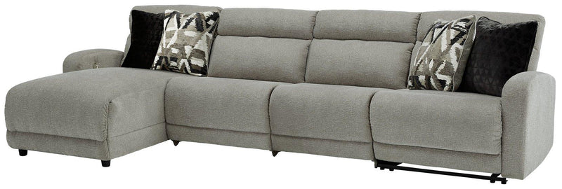 Colleyville Power Reclining Sectional with Chaise - Theo's Factory Direct Mattress & Furniture (Columbus, OH)