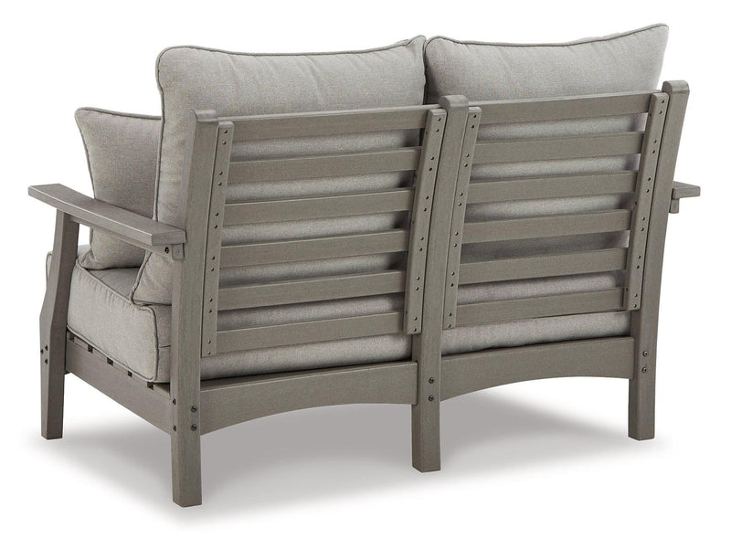 Visola Outdoor Sofa and Loveseat Set - Theo's Factory Direct Mattress & Furniture (Columbus, OH)