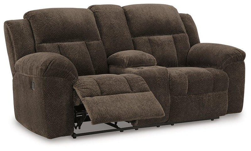 Frohn Reclining Loveseat with Console - Theo's Factory Direct Mattress & Furniture (Columbus, OH)