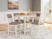 Erinberg Counter Height Dining Table and 4 Barstools (Set of 5) - Theo's Factory Direct Mattress & Furniture (Columbus, OH)