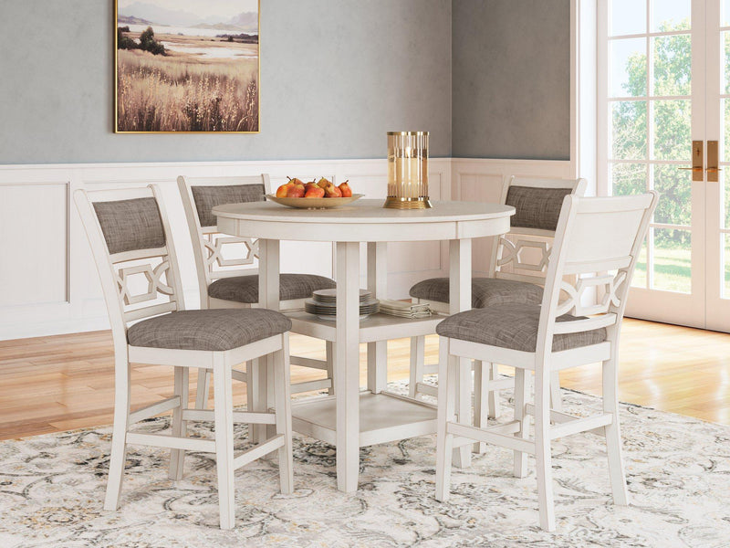 Erinberg Counter Height Dining Table and 4 Barstools (Set of 5) - Theo's Factory Direct Mattress & Furniture (Columbus, OH)