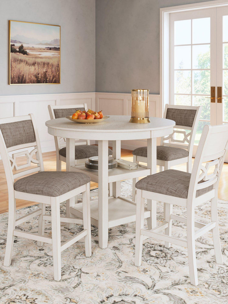 Erinberg Counter Height Dining Table and 4 Barstools (Set of 5) - Theo's Factory Direct Mattress & Furniture (Columbus, OH)