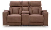 Clean-Slate Power Reclining Loveseat with Console - Theo's Factory Direct Mattress & Furniture (Columbus, OH)