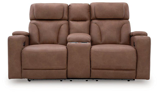 Clean-Slate Power Reclining Loveseat with Console - Theo's Factory Direct Mattress & Furniture (Columbus, OH)