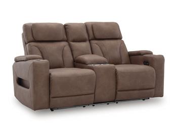 Clean-Slate Power Reclining Loveseat with Console - Theo's Factory Direct Mattress & Furniture (Columbus, OH)