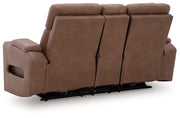 Clean-Slate Power Reclining Loveseat with Console - Theo's Factory Direct Mattress & Furniture (Columbus, OH)