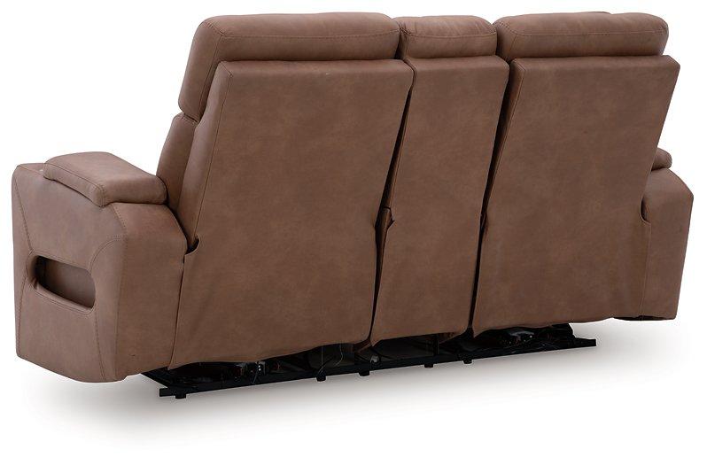 Clean-Slate Power Reclining Loveseat with Console - Theo's Factory Direct Mattress & Furniture (Columbus, OH)