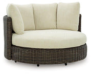Kimora Outdoor Swivel Lounge Chair with Cushion - Theo's Factory Direct Mattress & Furniture (Columbus, OH)