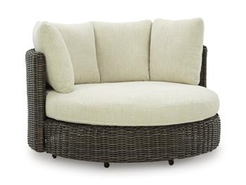 Kimora Outdoor Swivel Lounge Chair with Cushion - Theo's Factory Direct Mattress & Furniture (Columbus, OH)