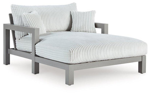 Hurley Park Outdoor Chaise Lounge with Cushion - Theo's Factory Direct Mattress & Furniture (Columbus, OH)