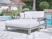 Hurley Park Outdoor Chaise Lounge with Cushion - Theo's Factory Direct Mattress & Furniture (Columbus, OH)