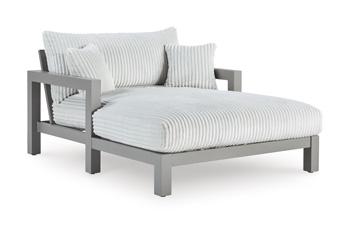 Hurley Park Outdoor Chaise Lounge with Cushion - Theo's Factory Direct Mattress & Furniture (Columbus, OH)