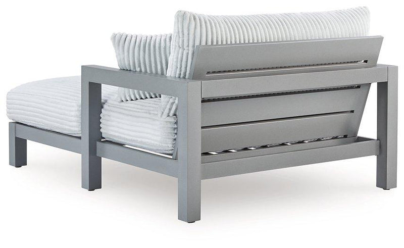 Hurley Park Outdoor Chaise Lounge with Cushion - Theo's Factory Direct Mattress & Furniture (Columbus, OH)