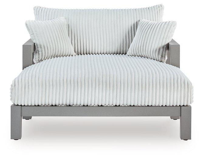 Hurley Park Outdoor Chaise Lounge with Cushion - Theo's Factory Direct Mattress & Furniture (Columbus, OH)