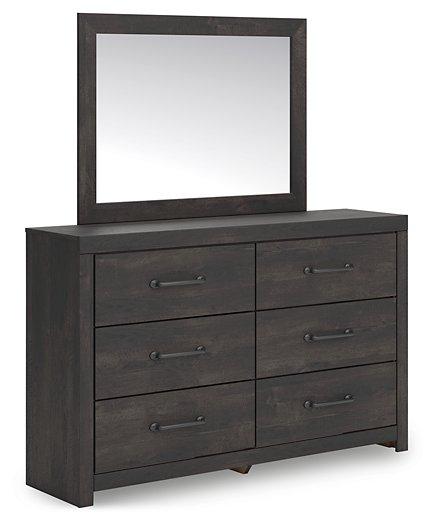 Hollivern Dresser and Mirror - Theo's Factory Direct Mattress & Furniture (Columbus, OH)