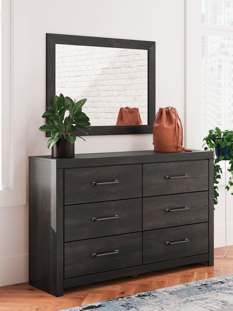 Hollivern Dresser and Mirror - Theo's Factory Direct Mattress & Furniture (Columbus, OH)