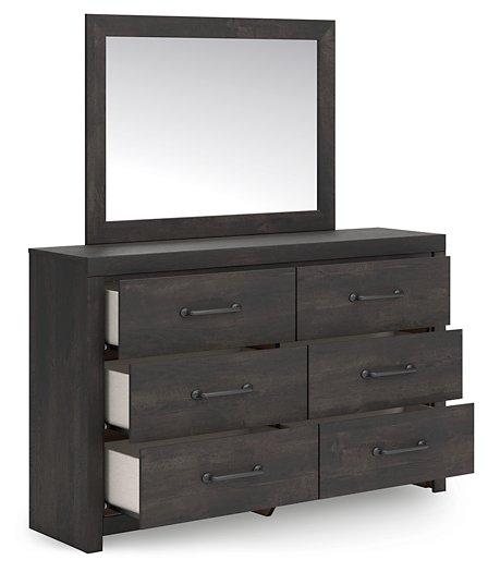 Hollivern Dresser and Mirror - Theo's Factory Direct Mattress & Furniture (Columbus, OH)