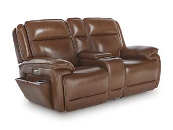 Healy Pier Power Reclining Loveseat with Console - Theo's Factory Direct Mattress & Furniture (Columbus, OH)