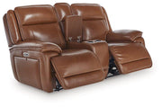 Healy Pier Power Reclining Loveseat with Console - Theo's Factory Direct Mattress & Furniture (Columbus, OH)