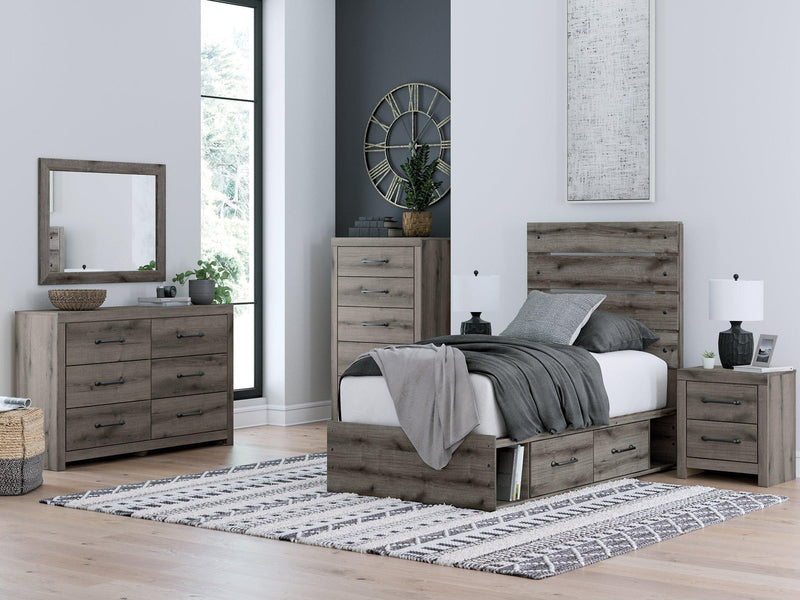 Graystorm Bed with Storage - Theo's Factory Direct Mattress & Furniture (Columbus, OH)