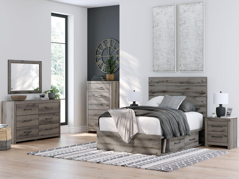 Graystorm Bed with Storage - Theo's Factory Direct Mattress & Furniture (Columbus, OH)
