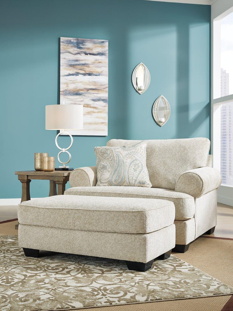 Monaghan Oversized Chair and Ottoman - Theo's Factory Direct Mattress & Furniture (Columbus, OH)