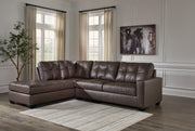 Barlin Mills Sectional with Chaise - Theo's Factory Direct Mattress & Furniture (Columbus, OH)