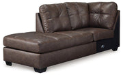 Barlin Mills Sectional with Chaise - Theo's Factory Direct Mattress & Furniture (Columbus, OH)