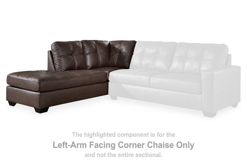 Barlin Mills Sectional with Chaise - Theo's Factory Direct Mattress & Furniture (Columbus, OH)