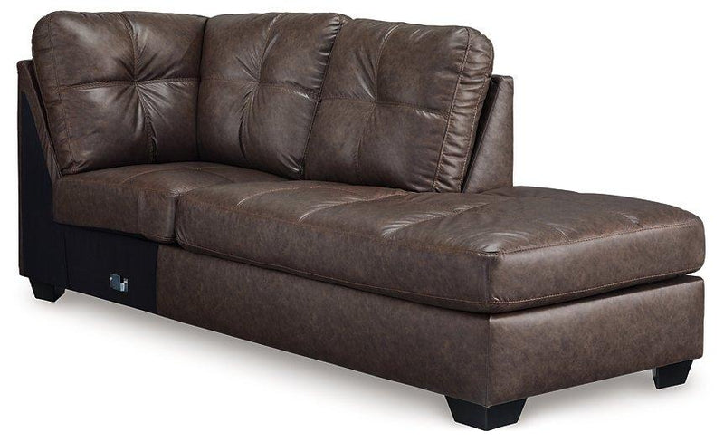Barlin Mills Sectional with Chaise - Theo's Factory Direct Mattress & Furniture (Columbus, OH)