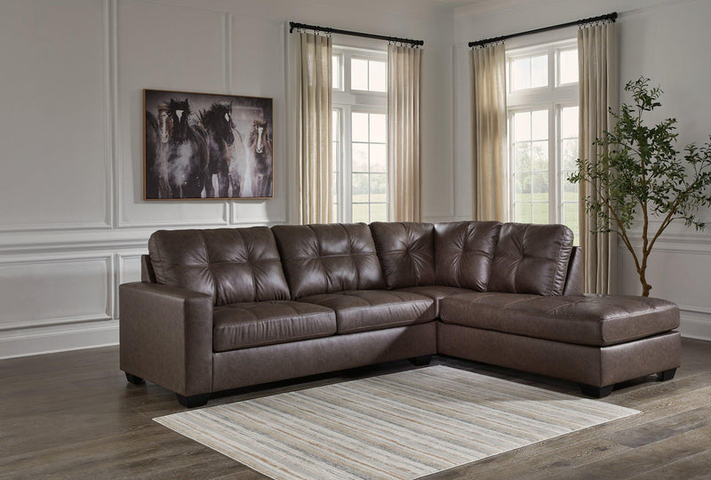 Barlin Mills Sectional with Chaise - Theo's Factory Direct Mattress & Furniture (Columbus, OH)