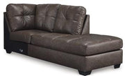 Barlin Mills Sectional with Chaise - Theo's Factory Direct Mattress & Furniture (Columbus, OH)