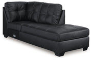Barlin Mills Sectional with Chaise - Theo's Factory Direct Mattress & Furniture (Columbus, OH)