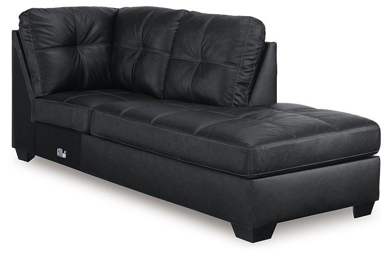 Barlin Mills Sectional with Chaise - Theo's Factory Direct Mattress & Furniture (Columbus, OH)