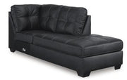 Barlin Mills Sectional with Chaise - Theo's Factory Direct Mattress & Furniture (Columbus, OH)