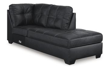 Barlin Mills Sectional with Chaise - Theo's Factory Direct Mattress & Furniture (Columbus, OH)