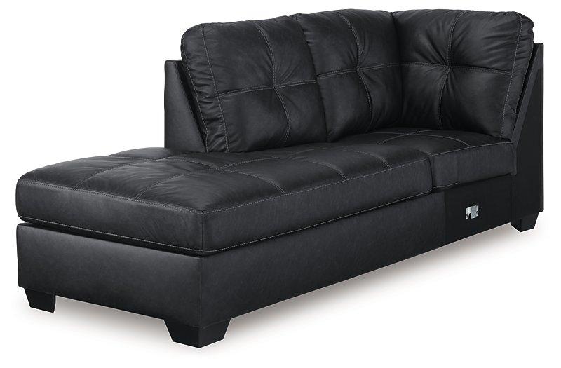 Barlin Mills Sectional with Chaise - Theo's Factory Direct Mattress & Furniture (Columbus, OH)