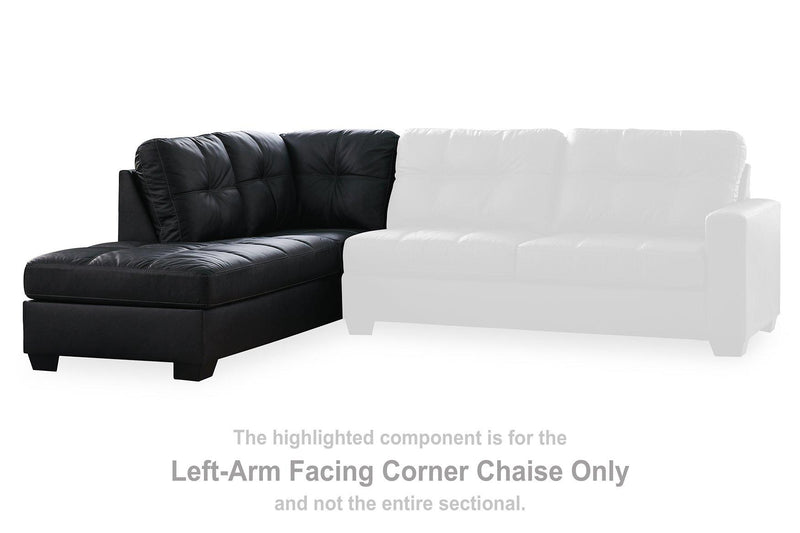Barlin Mills Sectional with Chaise - Theo's Factory Direct Mattress & Furniture (Columbus, OH)