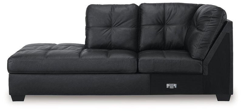 Barlin Mills Sectional with Chaise - Theo's Factory Direct Mattress & Furniture (Columbus, OH)