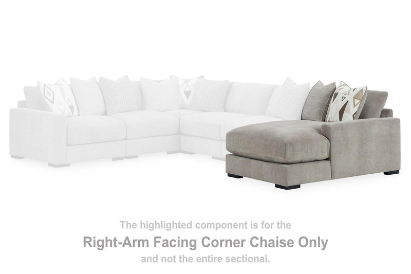 Aslan Court Sectional with Chaise - Theo's Factory Direct Mattress & Furniture (Columbus, OH)