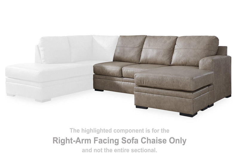 Amuleto Sectional with Chaise - Theo's Factory Direct Mattress & Furniture (Columbus, OH)